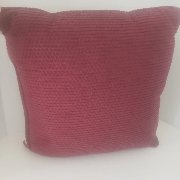 Fashion Christmas  Poinsettia Jacquard Tapestry Decorative Pillow. - Picture 2 of 7